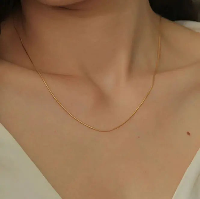 Round Snake Bone Chain Female Cold Wind Thin Clavicle Chain