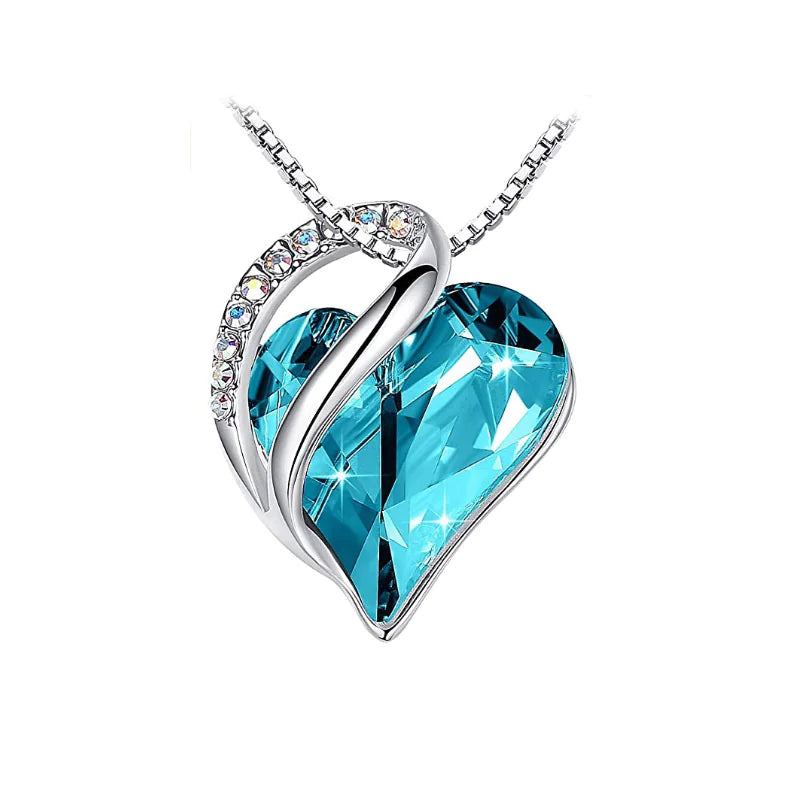 CrystalHeart Heart-Shaped Pendant Necklace