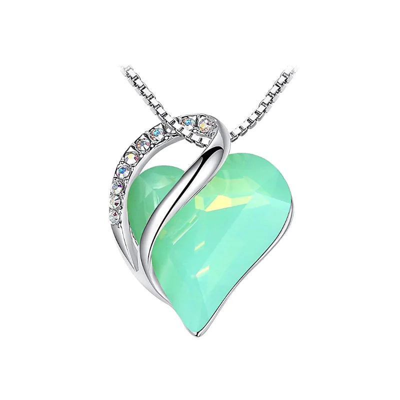 CrystalHeart Heart-Shaped Pendant Necklace