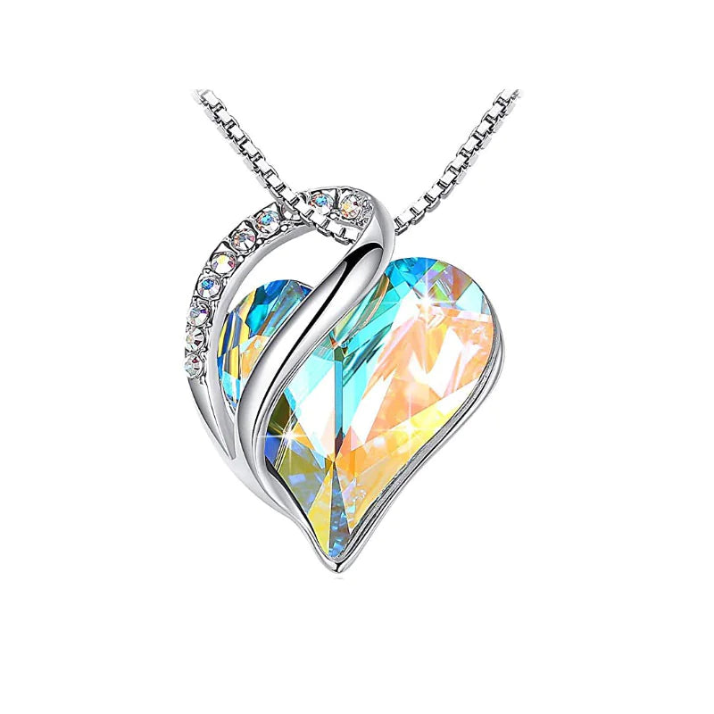 CrystalHeart Heart-Shaped Pendant Necklace