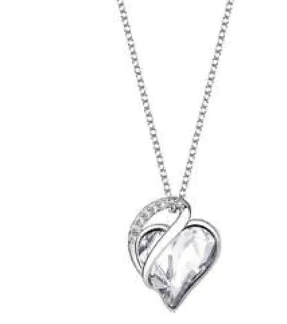 CrystalHeart Heart-Shaped Pendant Necklace