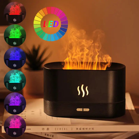 RGB Electric Fire Flame Humidifier