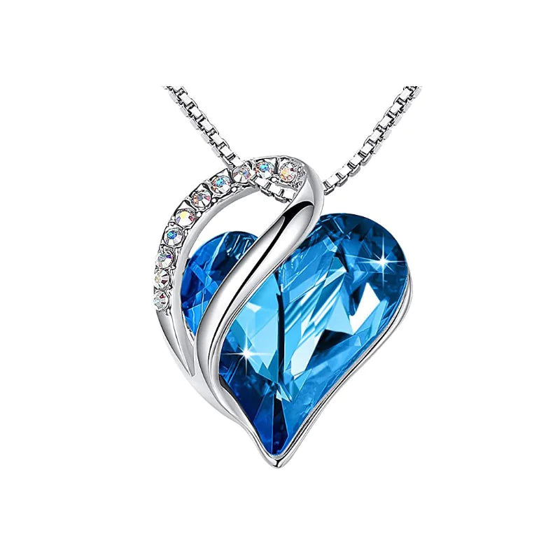 CrystalHeart Heart-Shaped Pendant Necklace