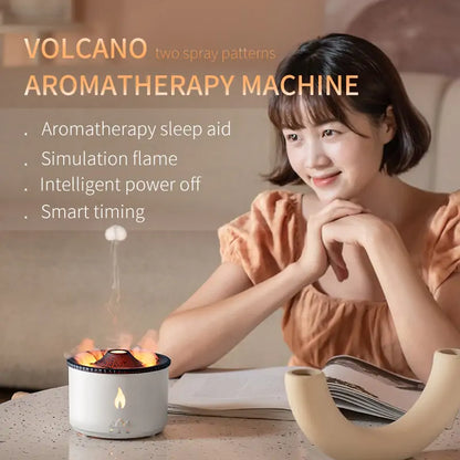 Flame Aroma Diffuser Essential Oil