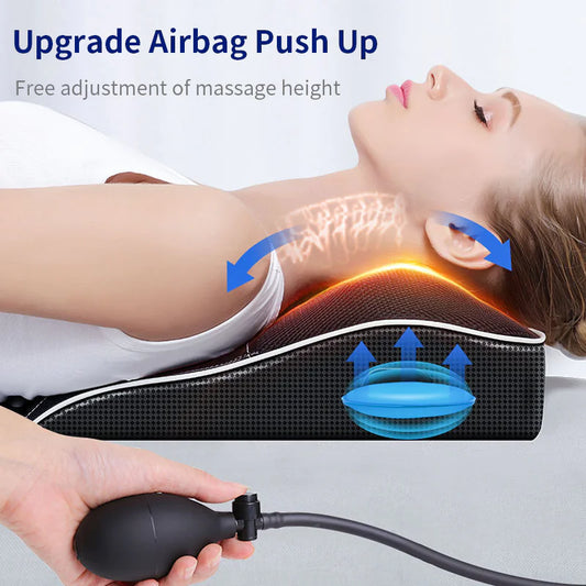 Multifunctional Electric Heating Kneading Vibration Waist Back Massage Pillow