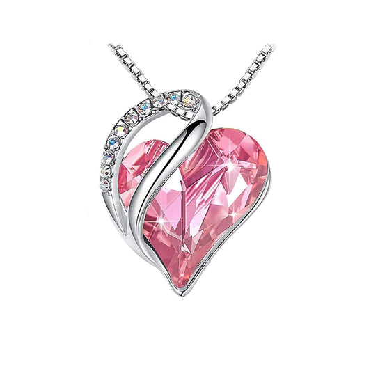 CrystalHeart Heart-Shaped Pendant Necklace