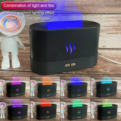 RGB Electric Fire Flame Humidifier