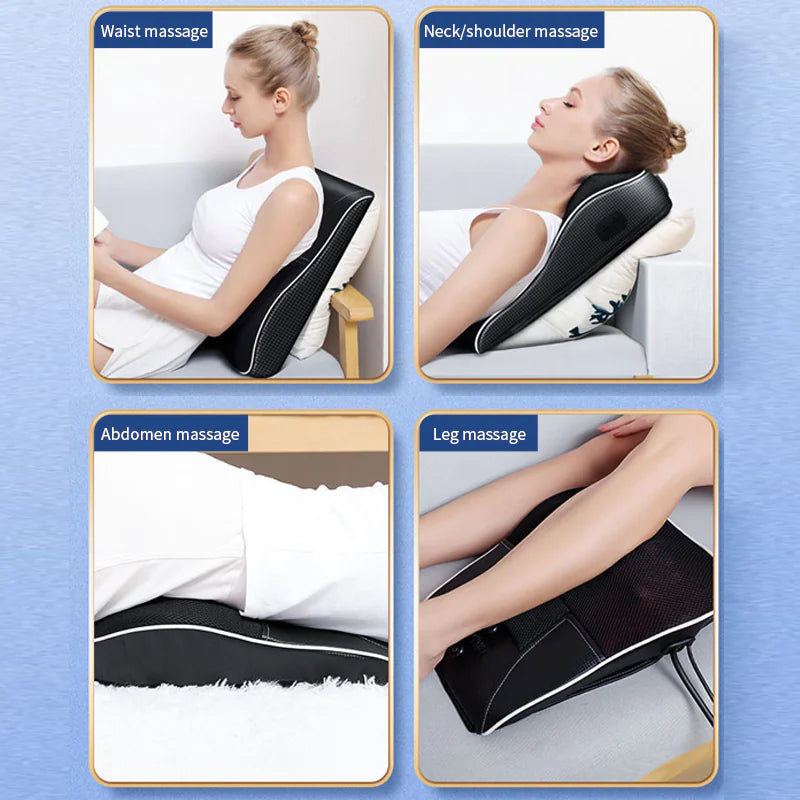 Multifunctional Electric Heating Kneading Vibration Waist Back Massage Pillow